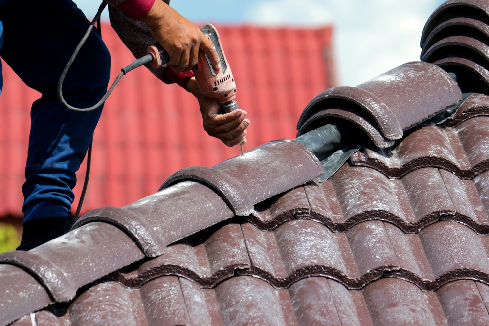 Tile replacement roof repair matching materials Durham
